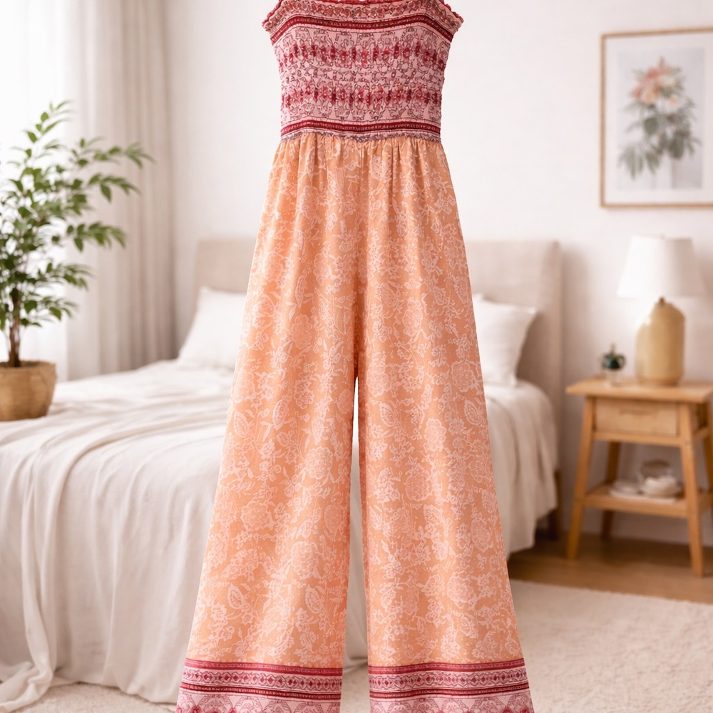 Chic Bohemian Patterned Jumpsuit - image 2